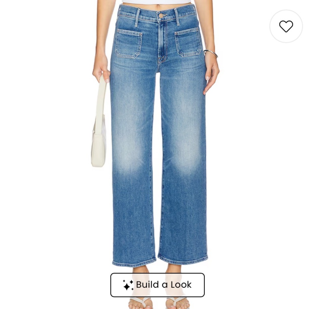MOTHER the patch pocket mid rise maven ankle in avant gardener